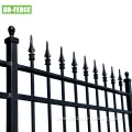 Spear Top Wrought Iron Fence Panel for Garden